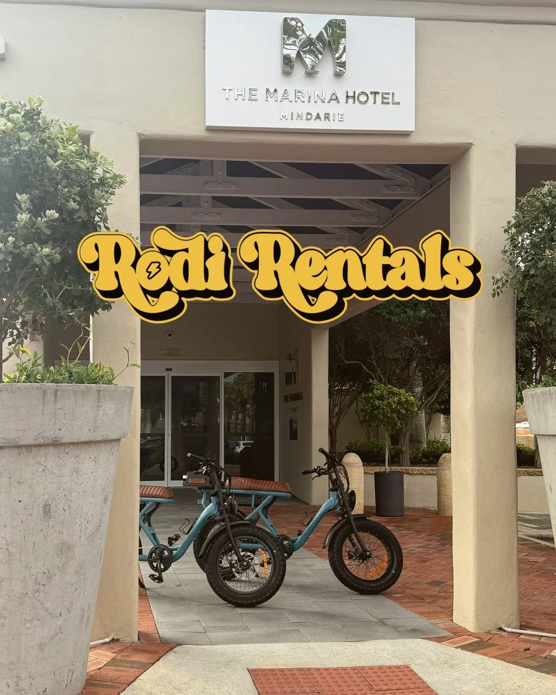 Your hotel stay just got a serious upgrade 😎 
Rodi Rentals have officially hit Mindarie + Sorrento.
Grab a bike, hit the coast, and tell your Uber it’s over 💔🚲
Even the staff gave it the nod of approval 👏