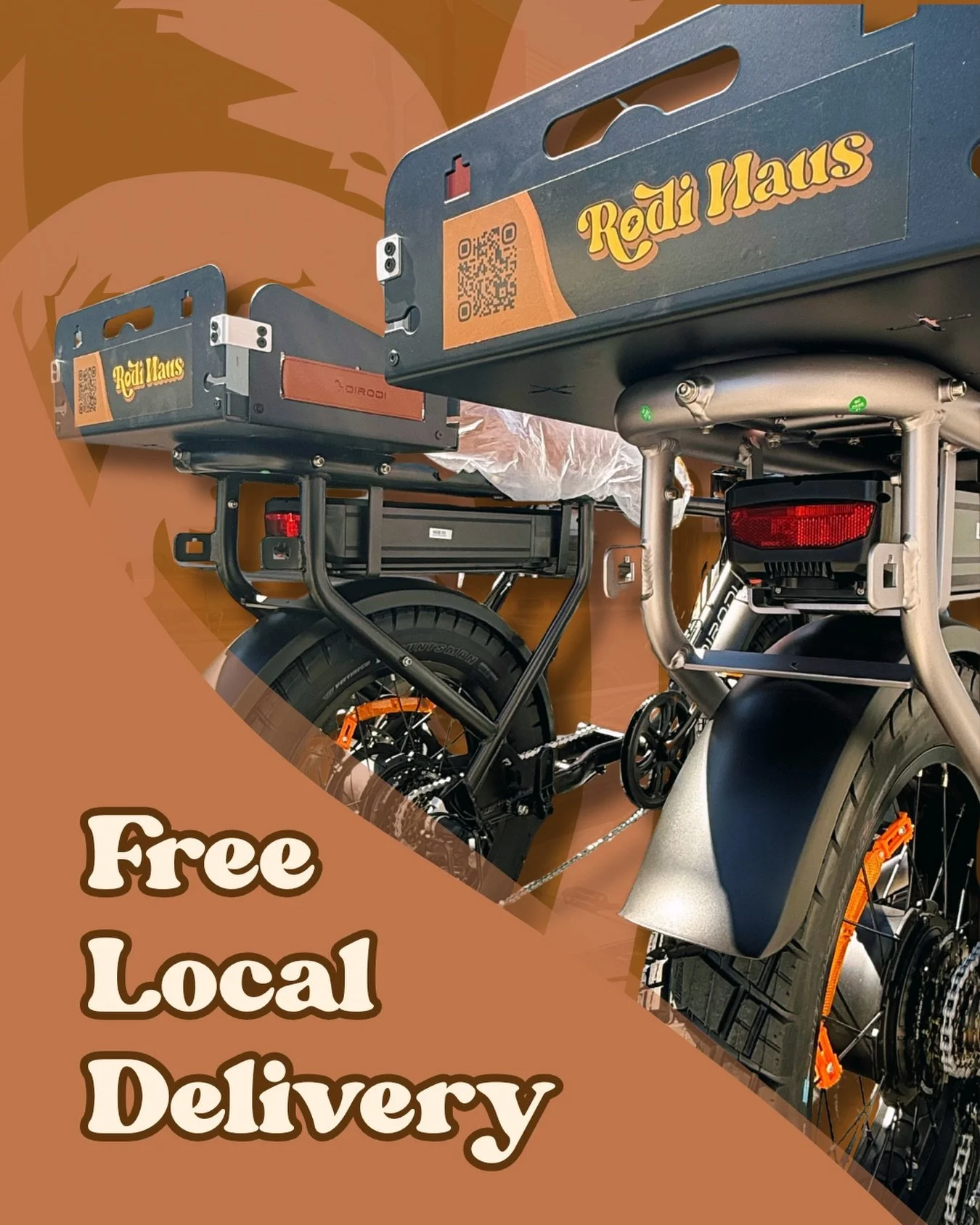 Free Local Delivery all summer 🚚🌞
NOR locals ride free.
Outside 25km? Discounted drop-offs.
Let us sweat. You stay cute 💅