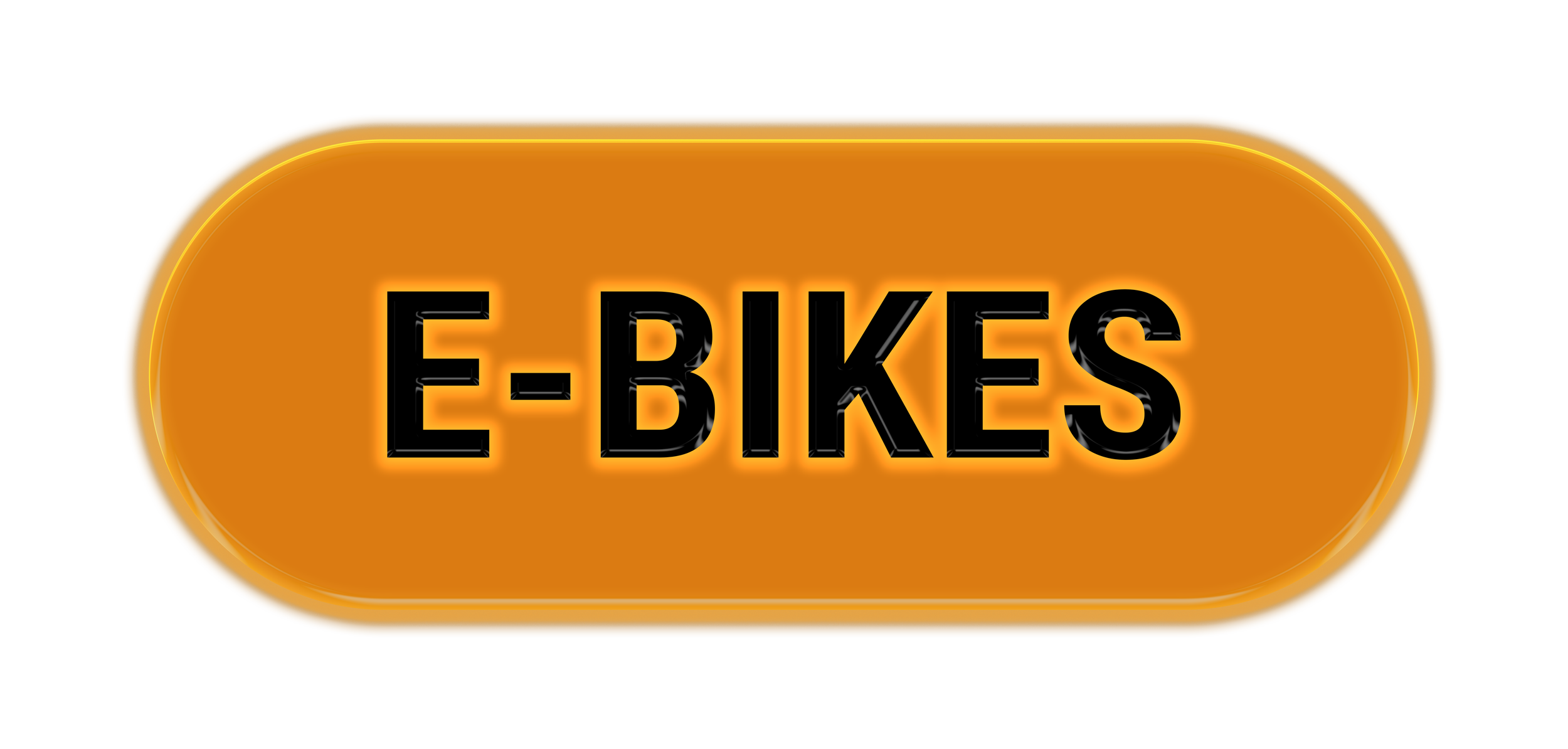 E-bikes neon sign on an orange background.