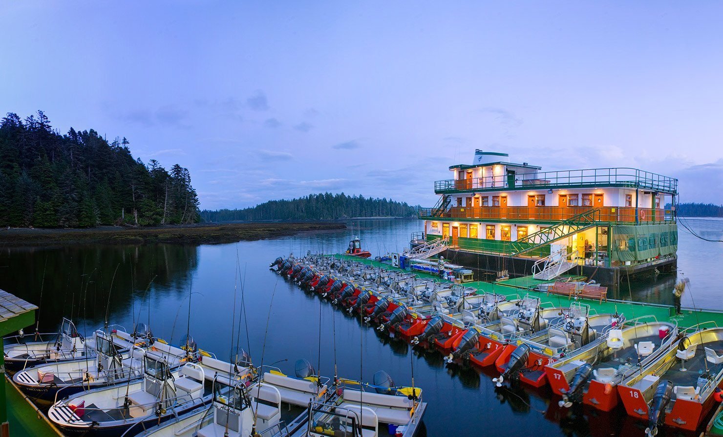Boat options at Langara Fishing Lodge