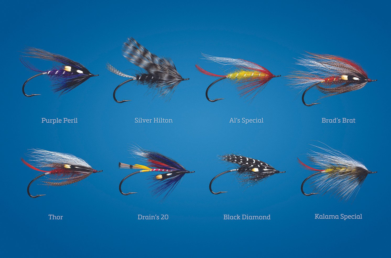 Fly Pattern Plate #2 - Classic Steelhead Flies