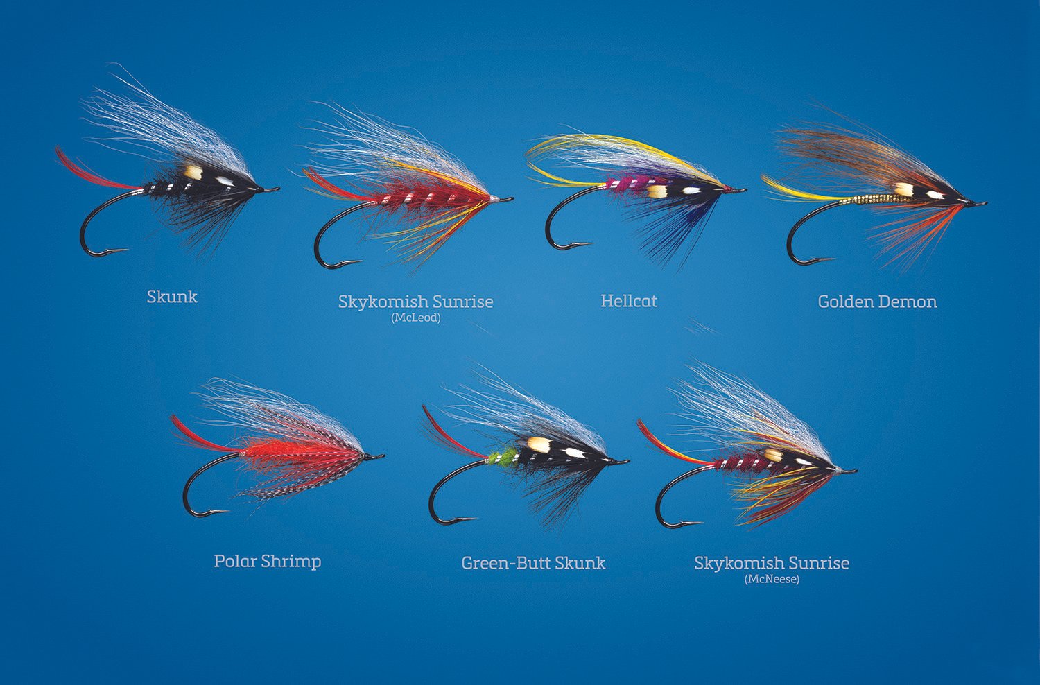 Fly Pattern Plate #3 - Classic Steelhead Flies