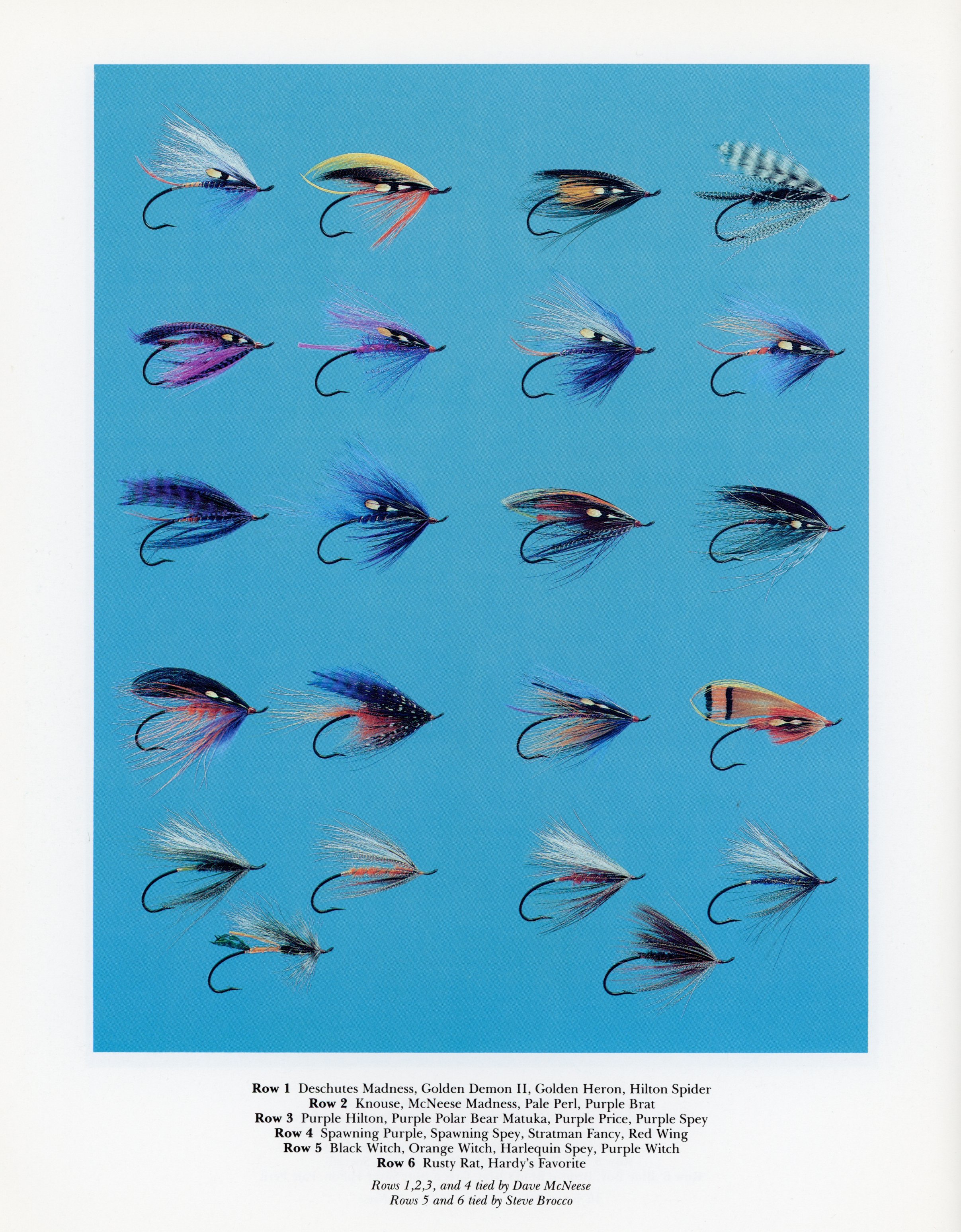 fly plate from steelhead fly fishing, plate 2, trey combs