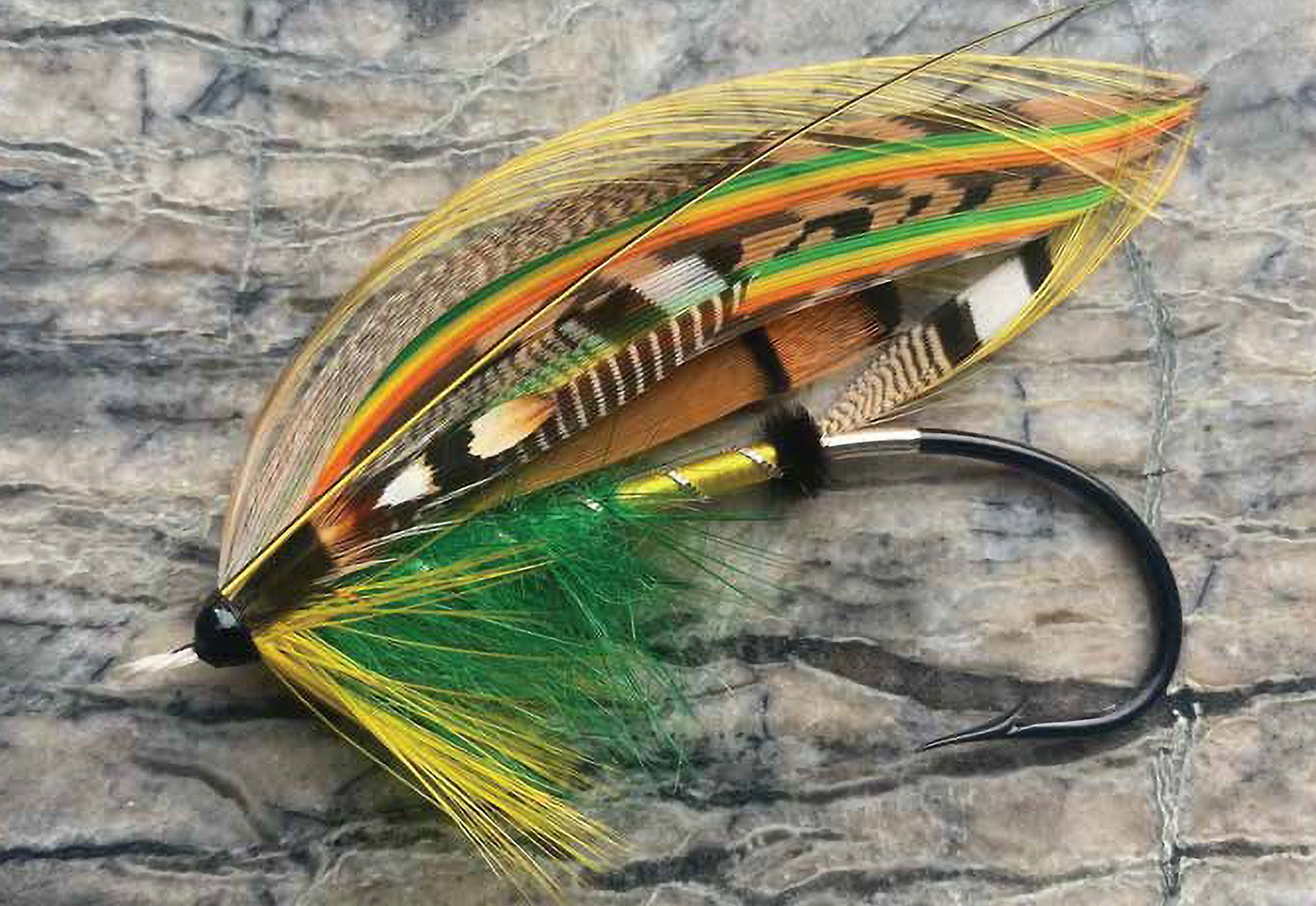 Green Highlander salmon fly dressing tied by Will Bush