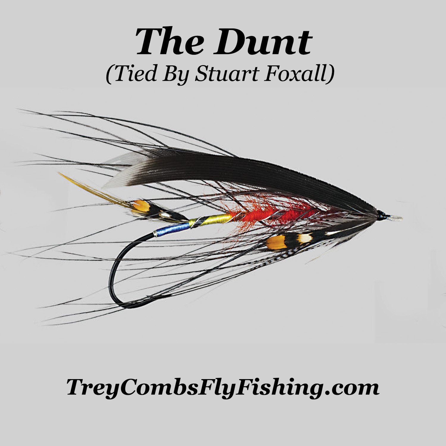 Image of a Dunt salmon fly pattern tied by Stuart Foxall