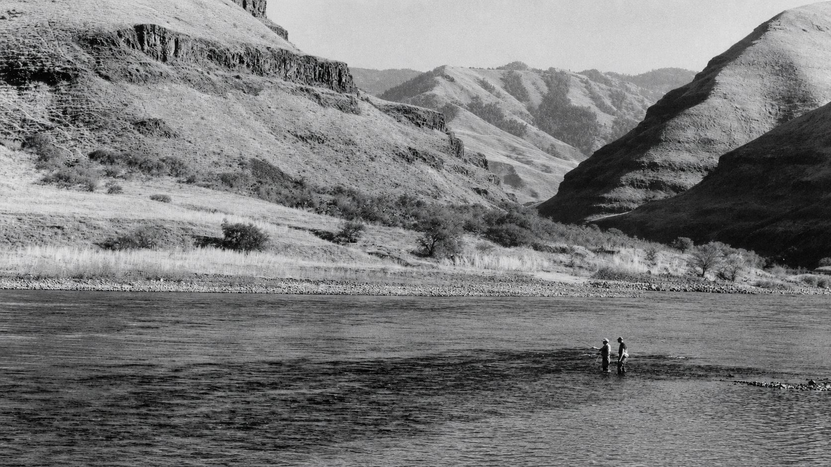 Bill Alspach and Roland Holmberg on the Snake River.