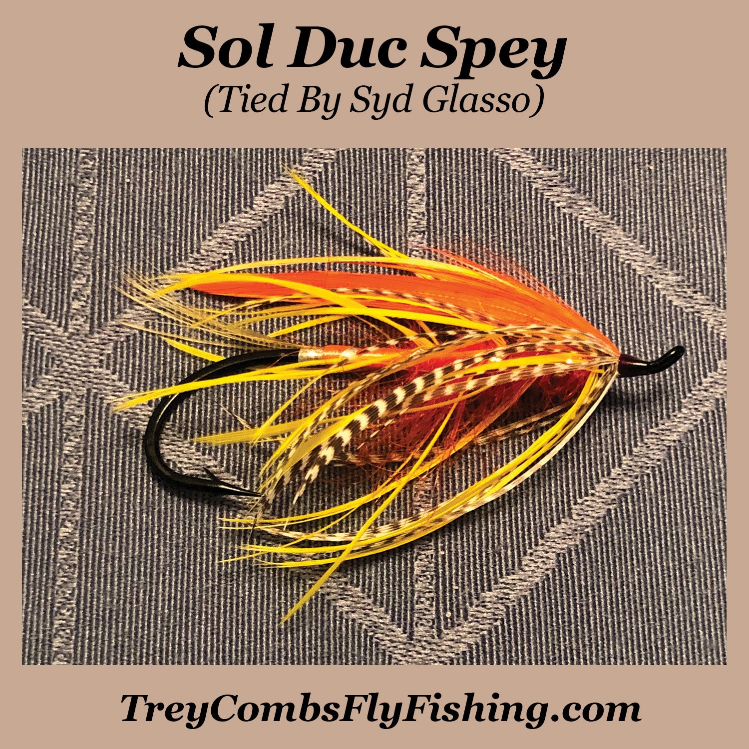 image of sol duc spey steelhead pattern fly tied by Syd Glasso