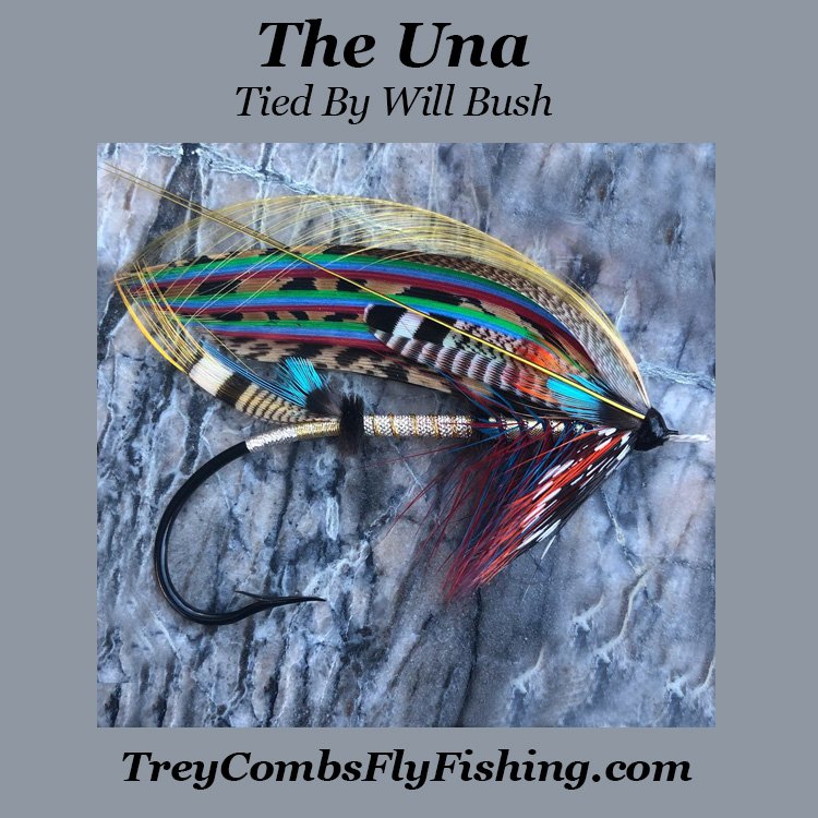 The Una Atlantic salmon fly, tied by Will Bush, based on George M. Kelson’s pattern from The Salmon Fly (1895)
