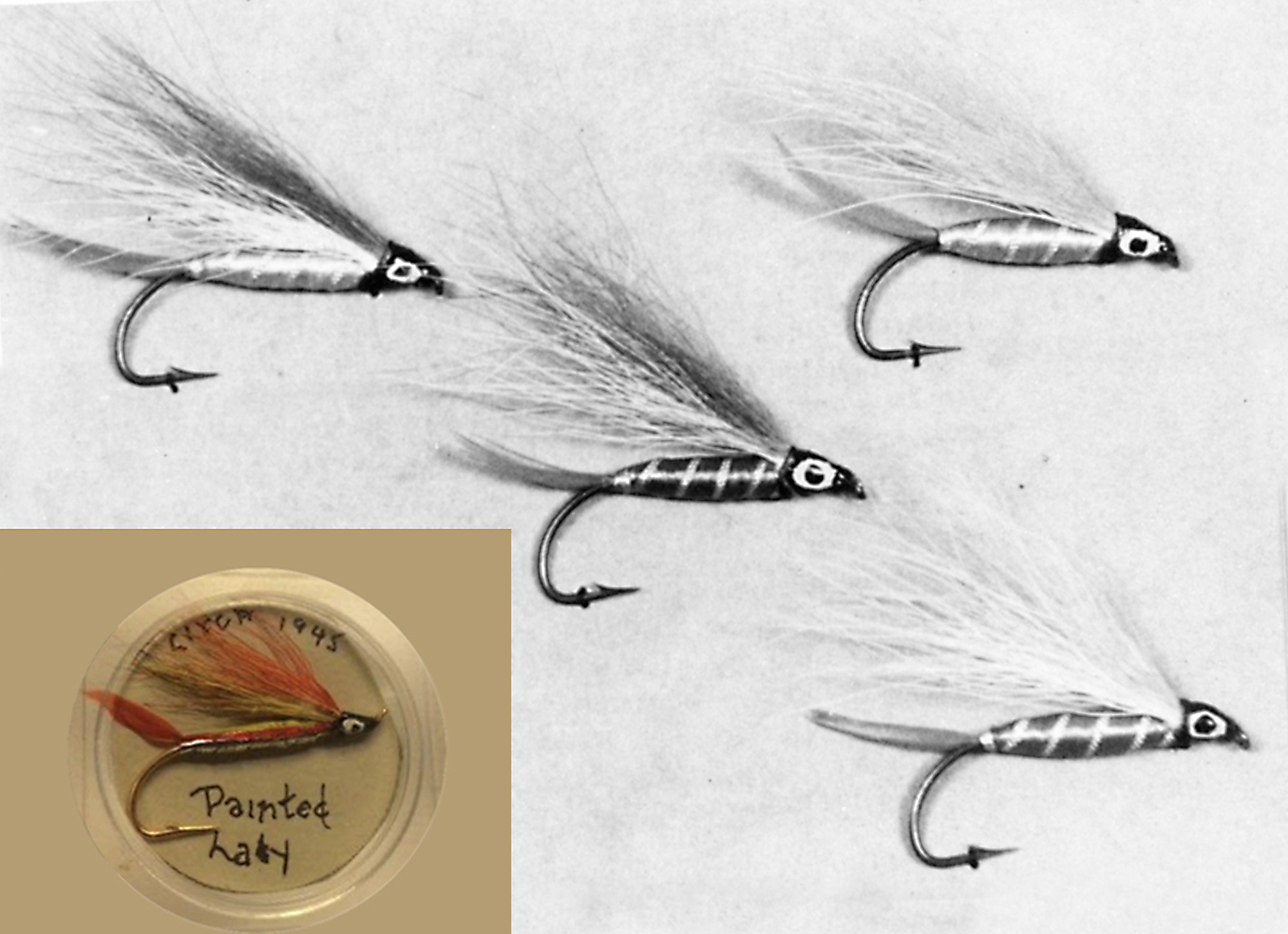 Ralph Wahl Optic-style steelhead flies used on the upper Skagit River in early fly fishing history