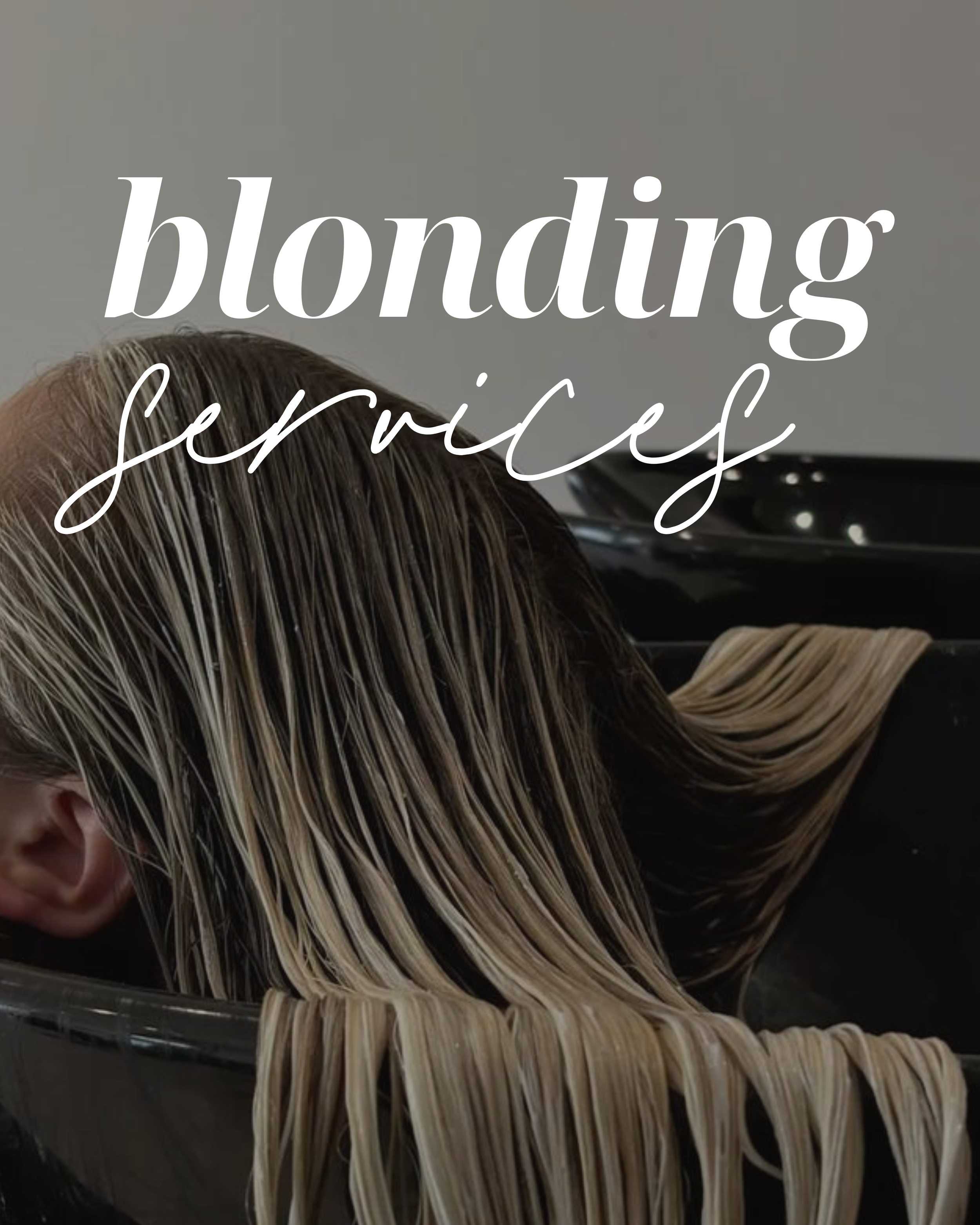Person with blonde hair getting a hair wash at a salon
