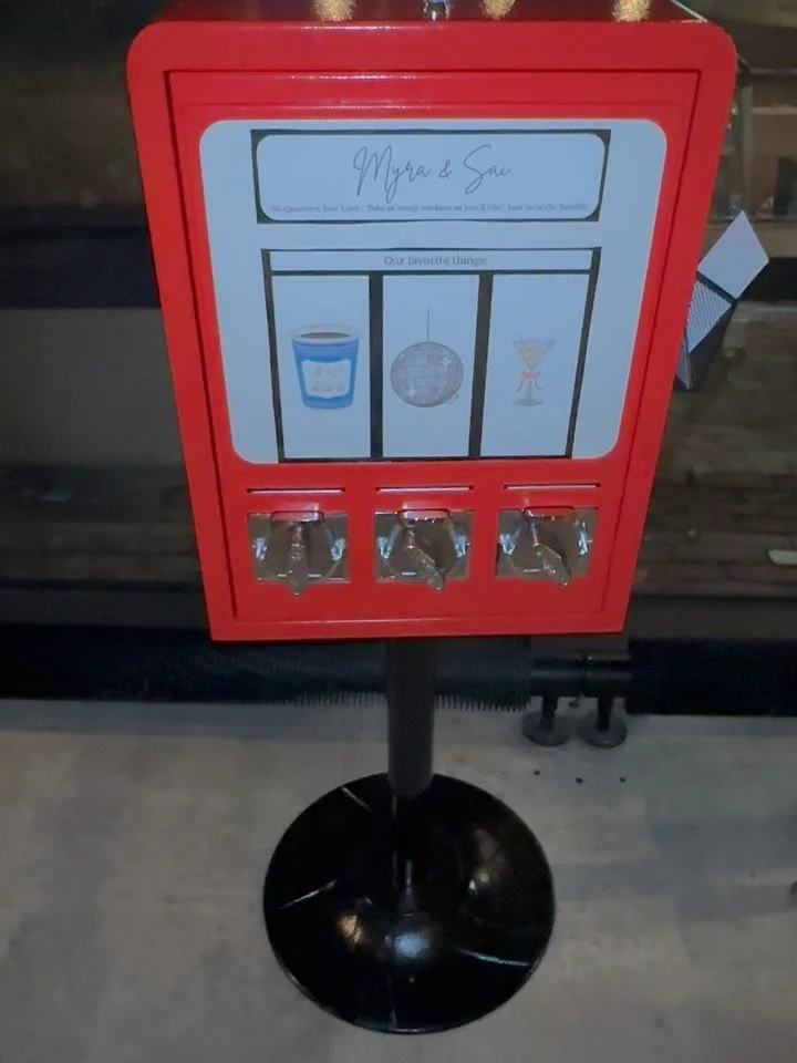 Now available: our sticker vending machine! Perfect for parties, events, and businesses 🎉✨ with special custom stickers design just for your event