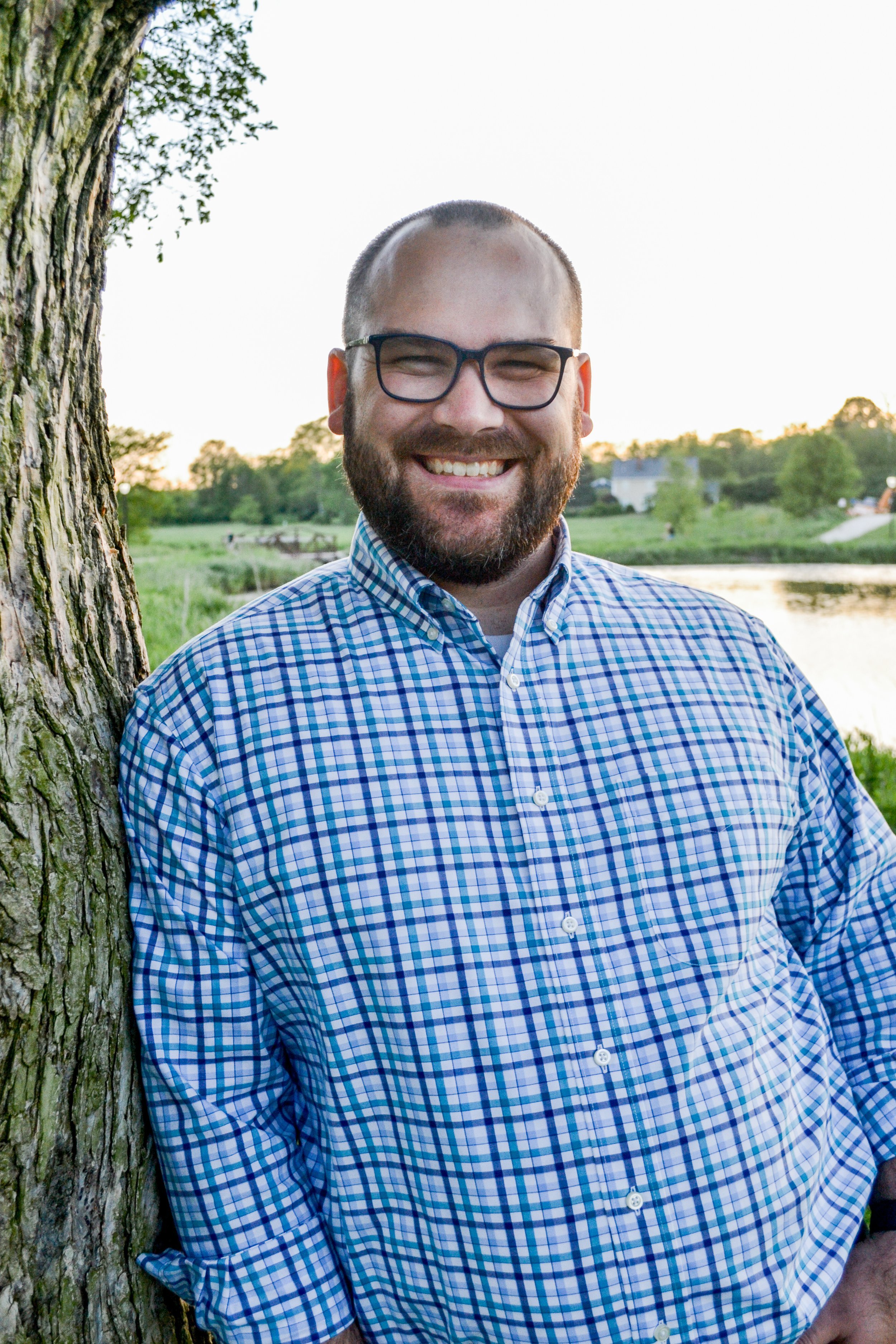 A portrait of Drew Baker, The Northline Company's founder and Creative Director.