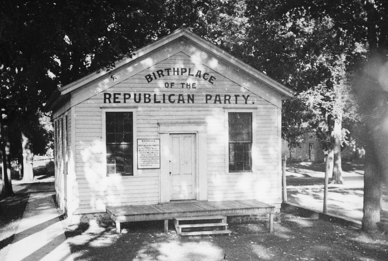 Birthplace of the Republican Party in the Little White Schoolhouse in Ripon, Wisconsin