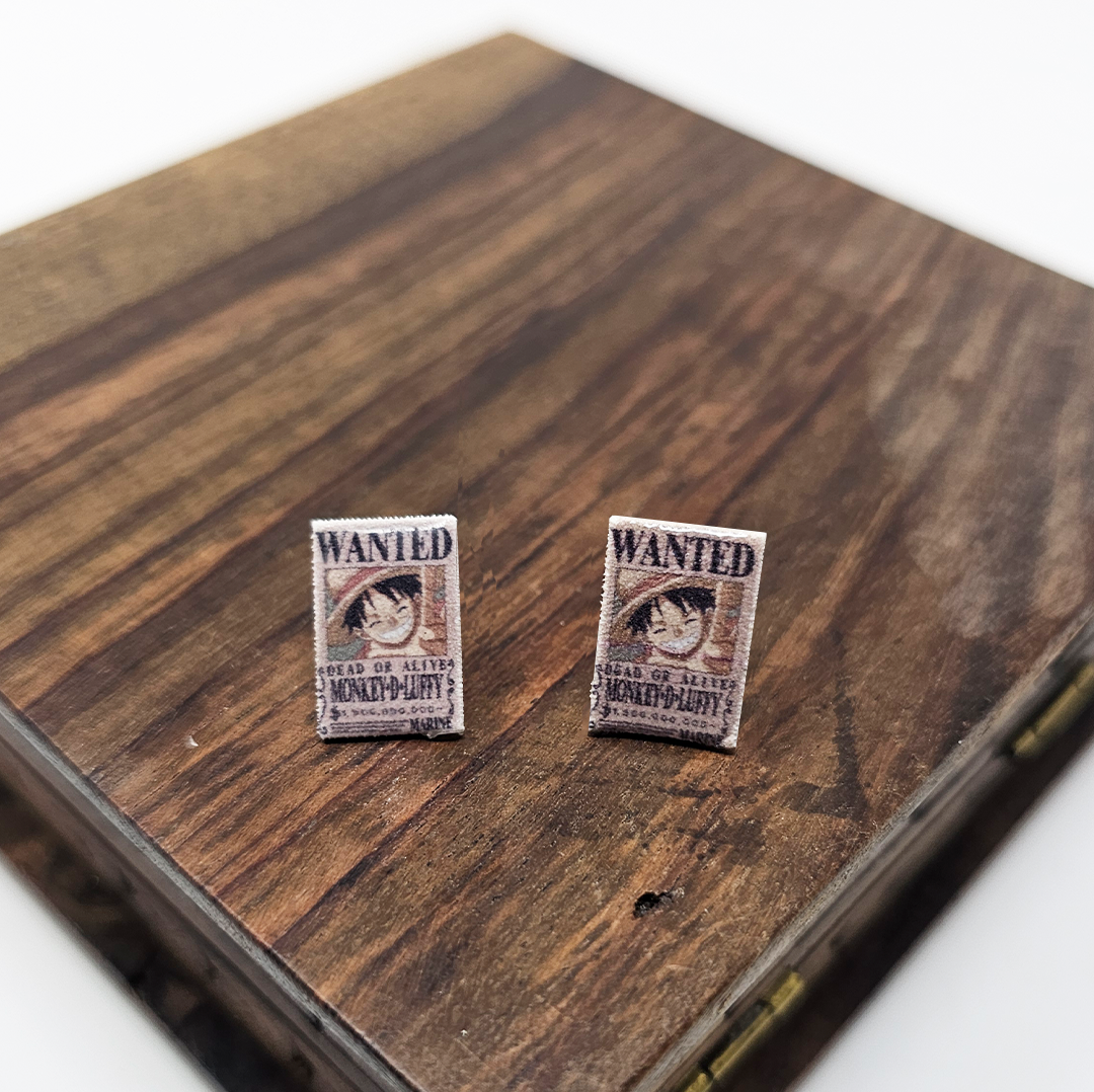 Pirate Poster Earrings