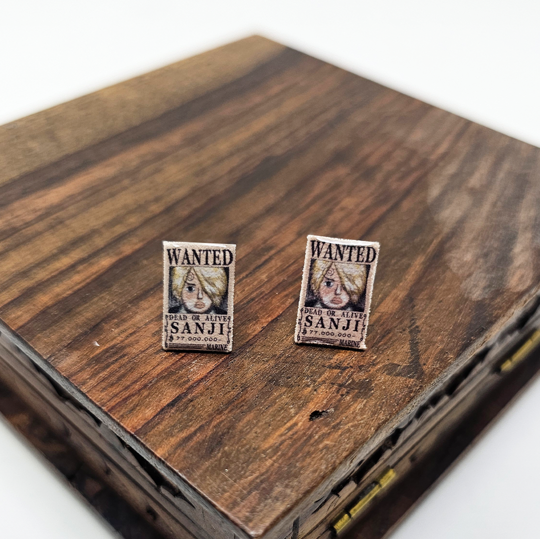 Pirate Poster Earrings