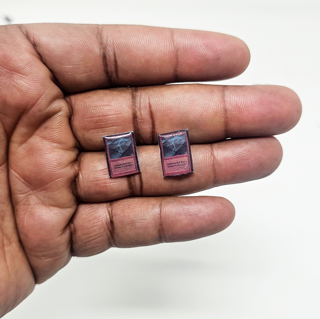 Magic Card  Earrings