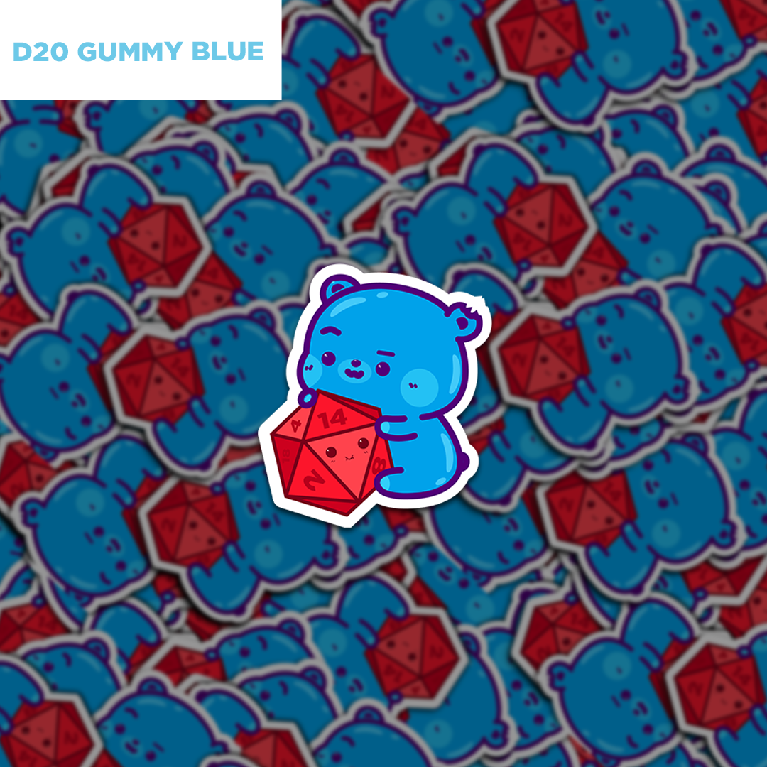 D20 Gummy Sticker Set