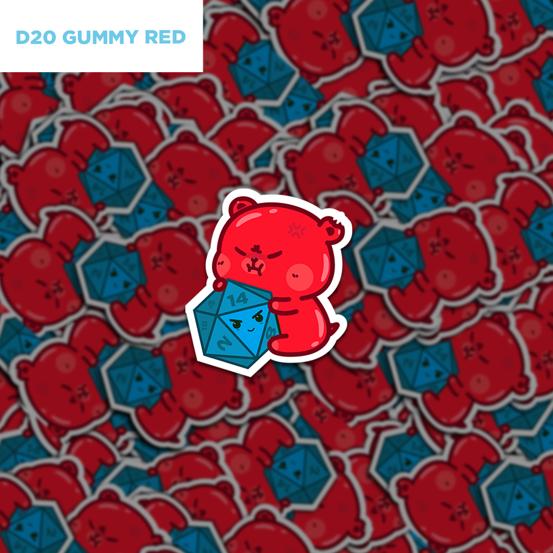 D20 Gummy Sticker Set