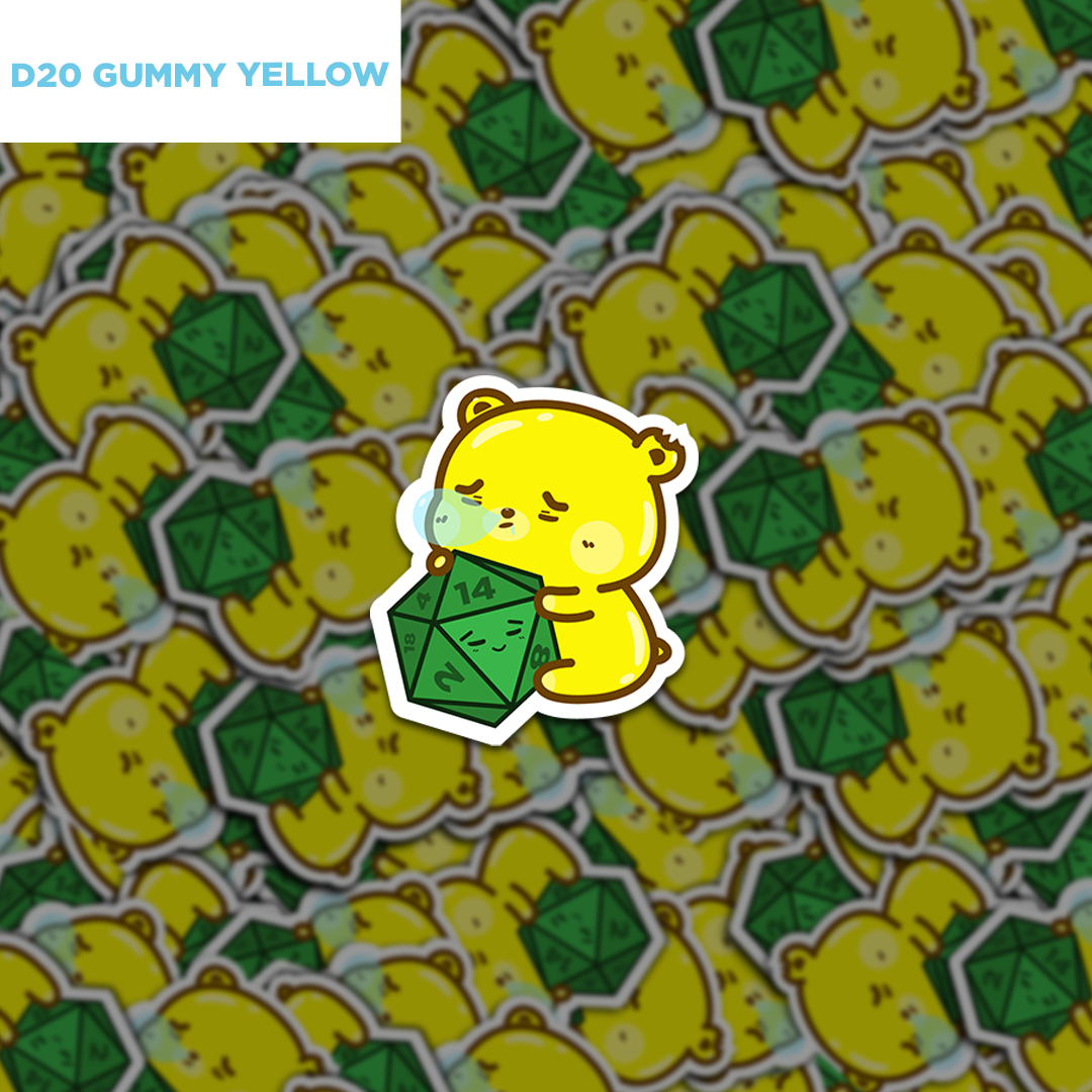 D20 Gummy Sticker Set