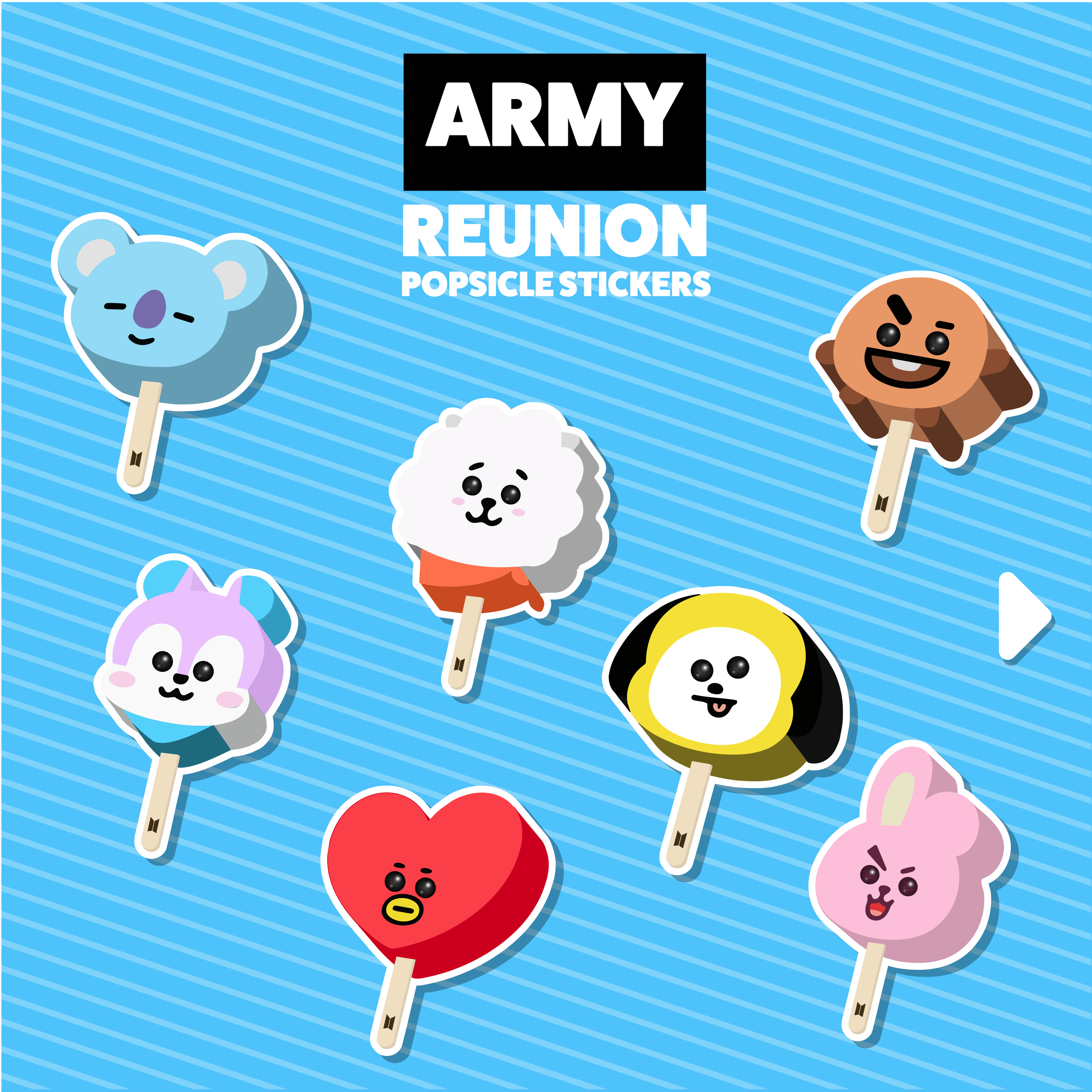 Kpop Army Popsicle Sticker