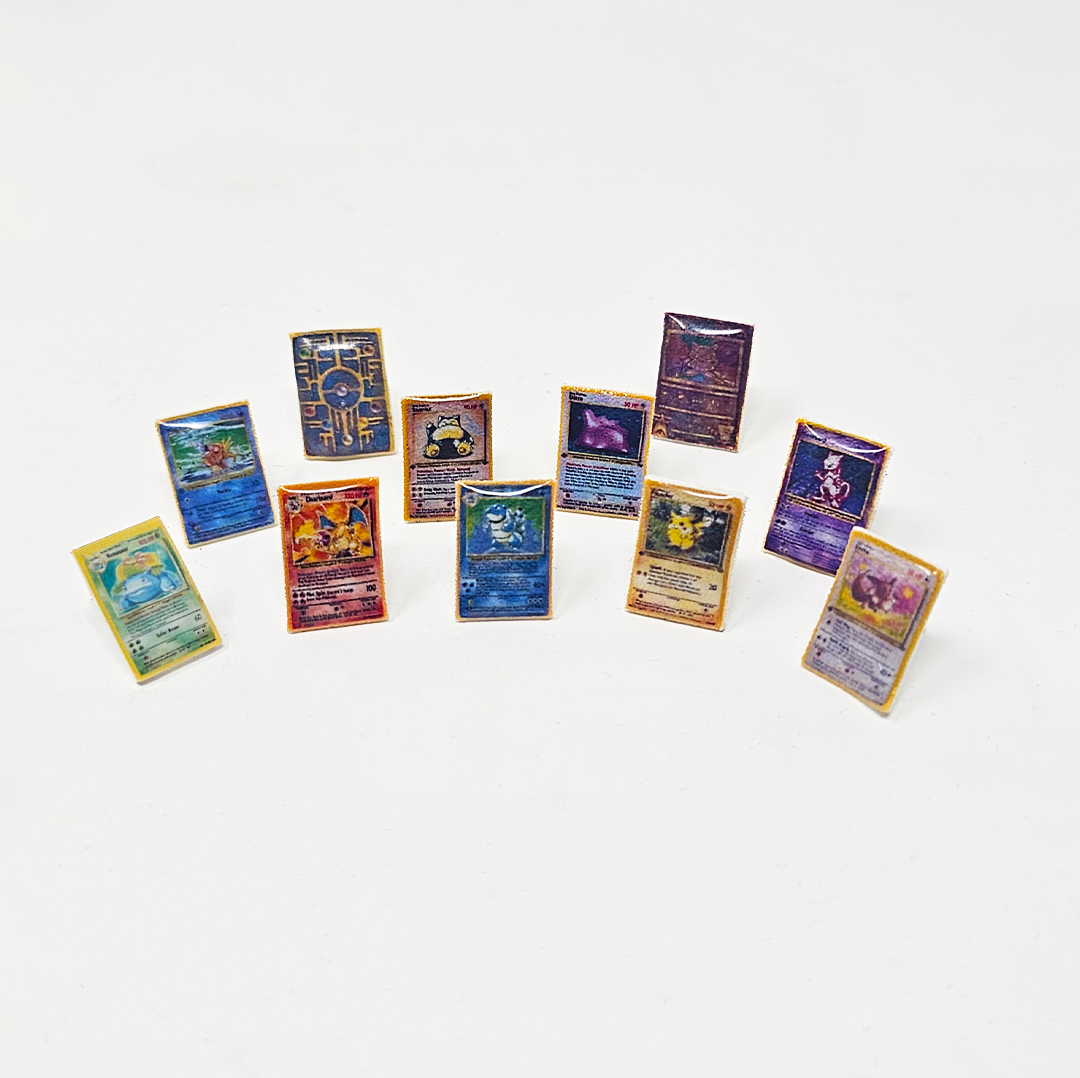 Pocket Monster Card Earrings