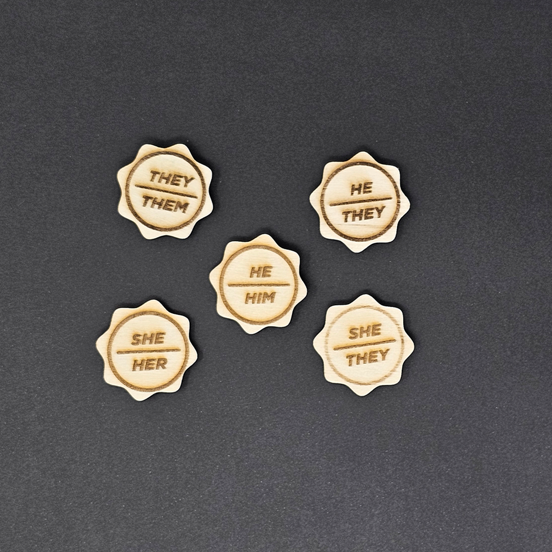 Pronoun Pin Set