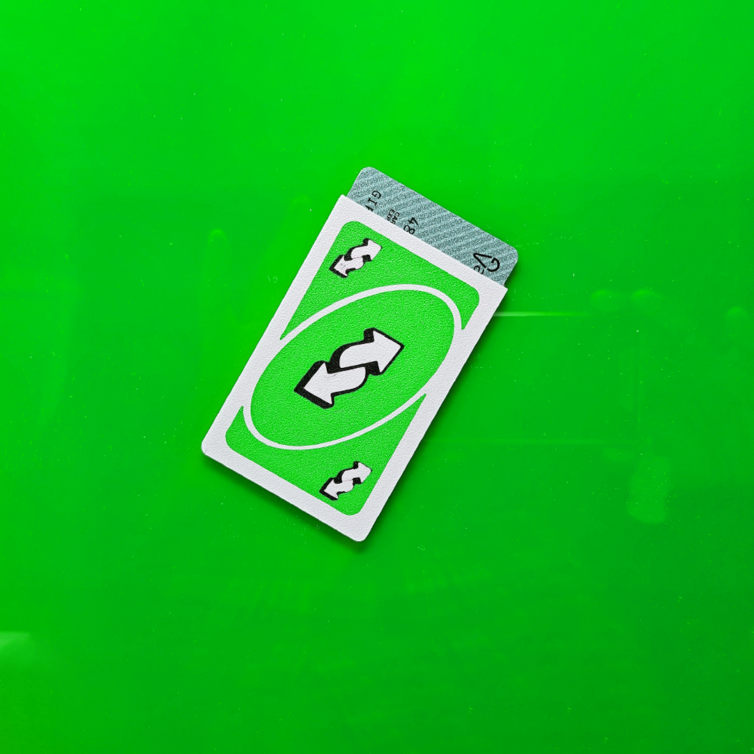 Reverse Credit Card Sleeve