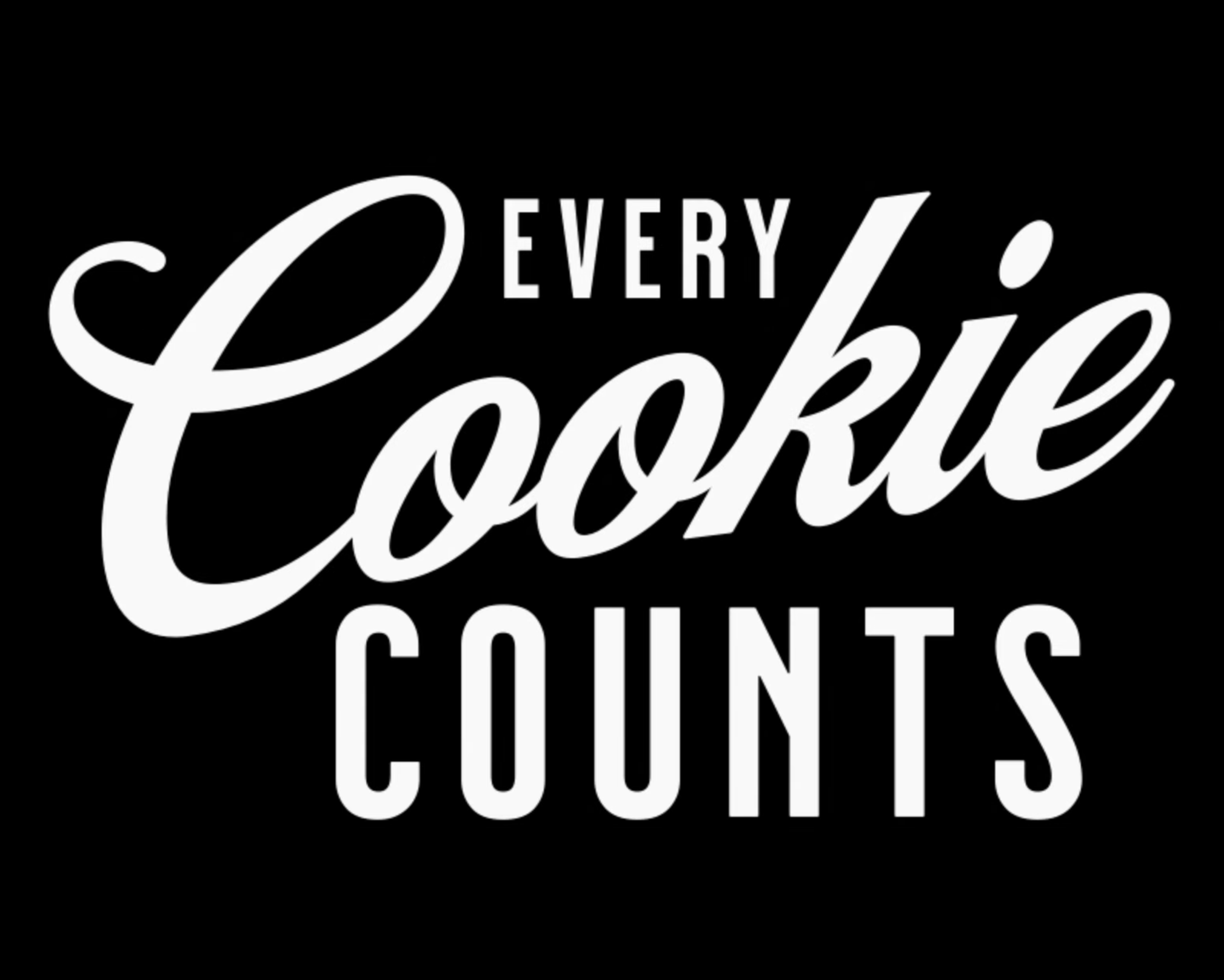 Black background with white text that reads, "Every Cook Counts."