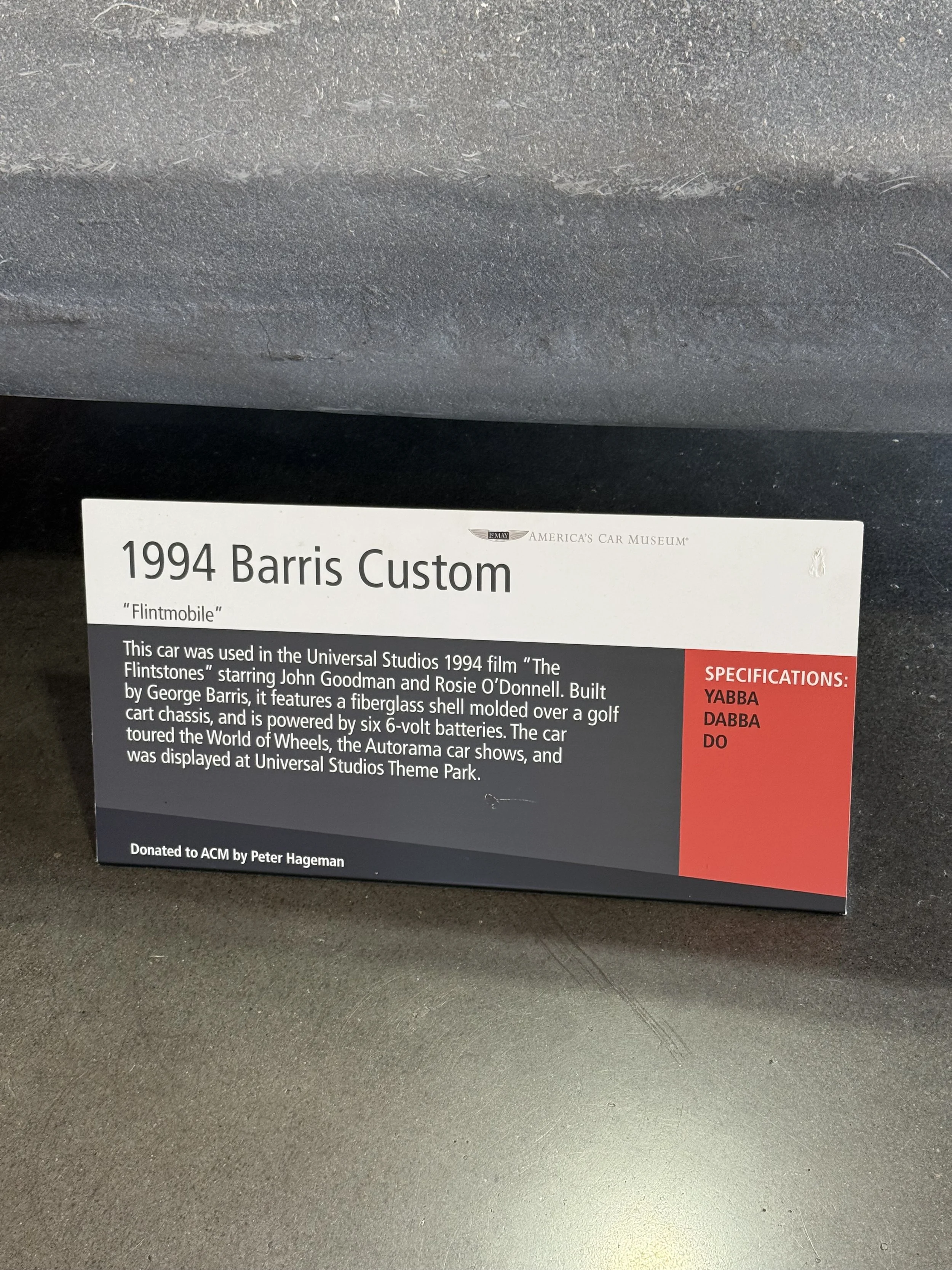 1994 Barris Custom "Flintmobile"