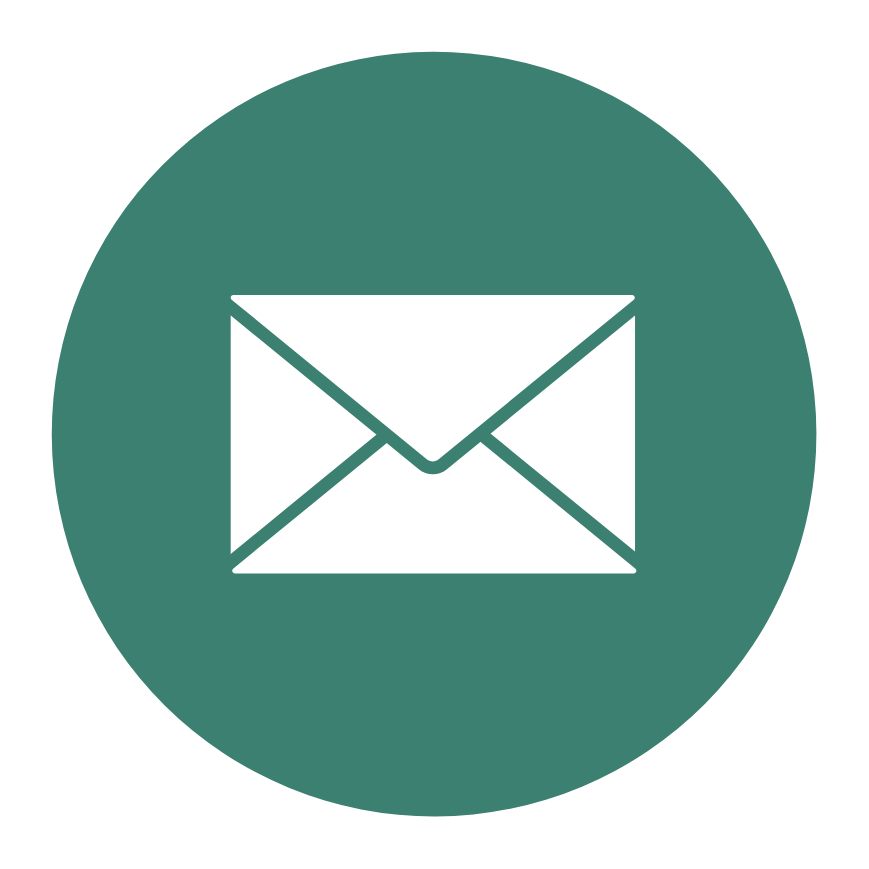Email icon representing messaging or communication.