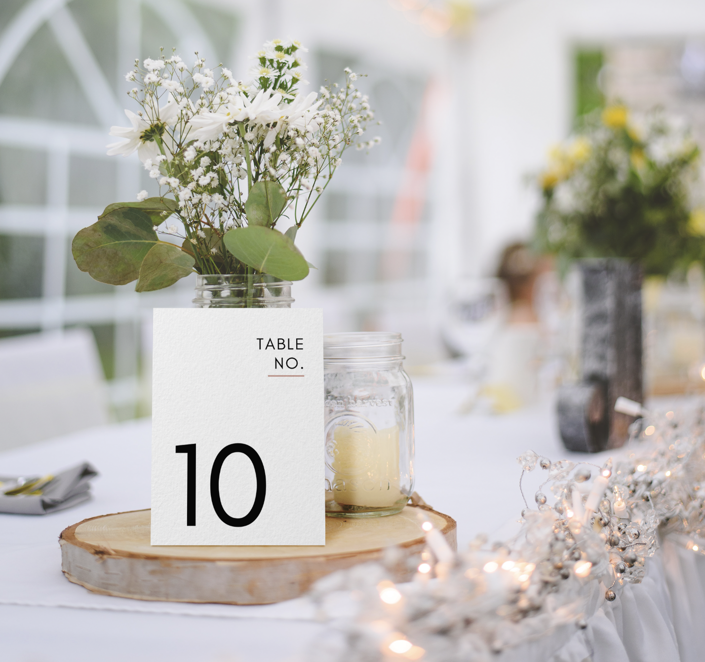 Printed Table Numbers