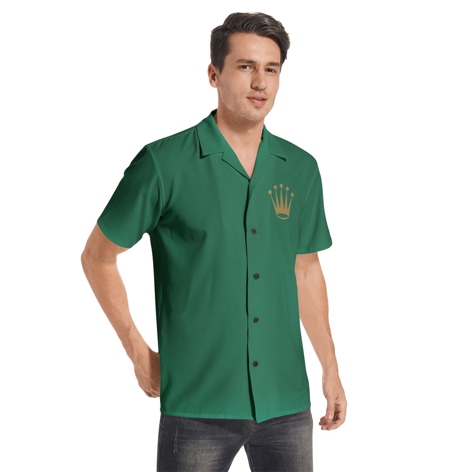 W EMPIRE Men's ROLLIE Short Sleeve Button Up Shirt.jpg