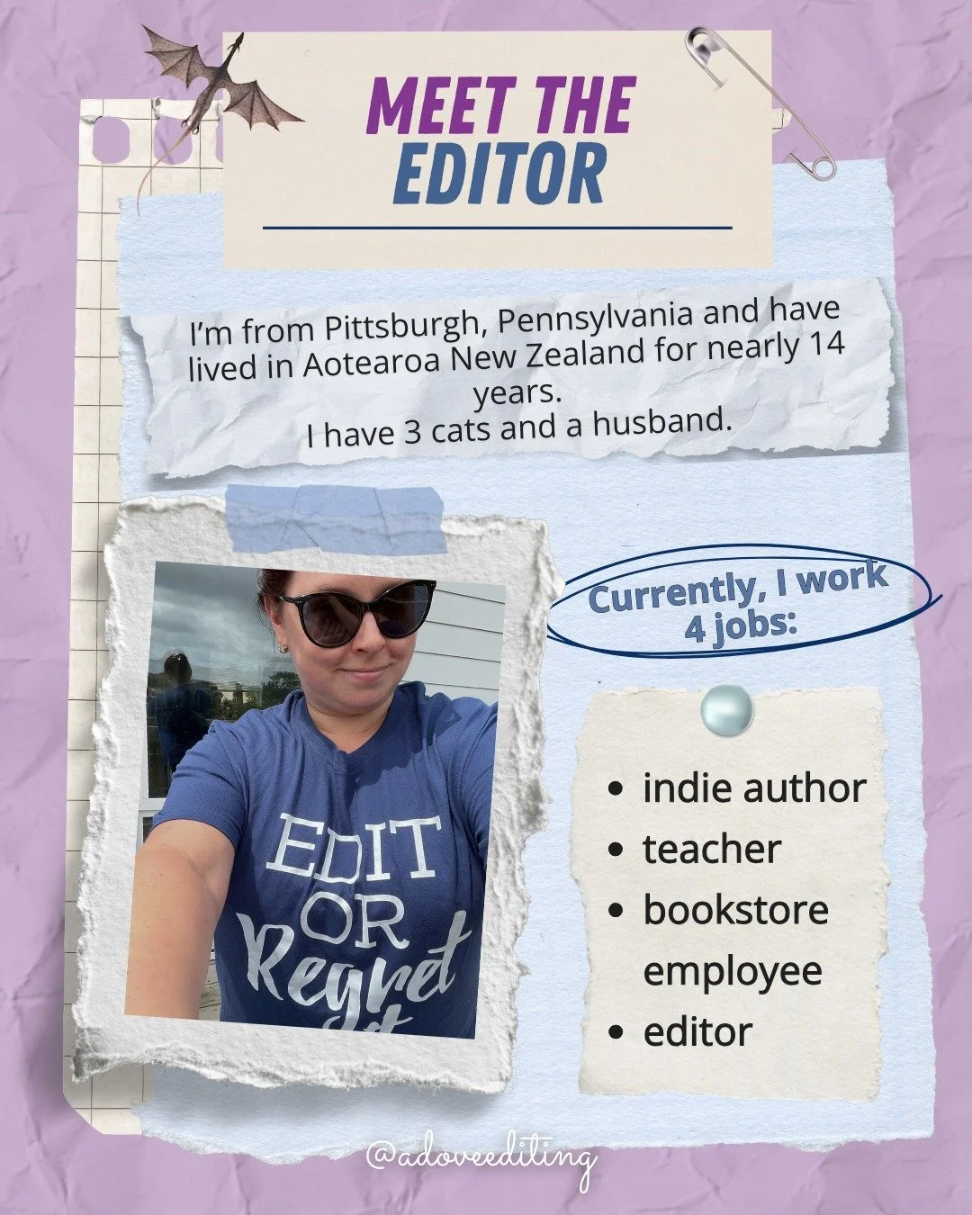 Hello authors, writers, and authors-to-be!

I'm Amanda!
I started A Dove Editing to bring quality, professional editing services to indies at a fraction of the cost.

A Dove Editing is a unique fiction editing service that offers wraparound services 