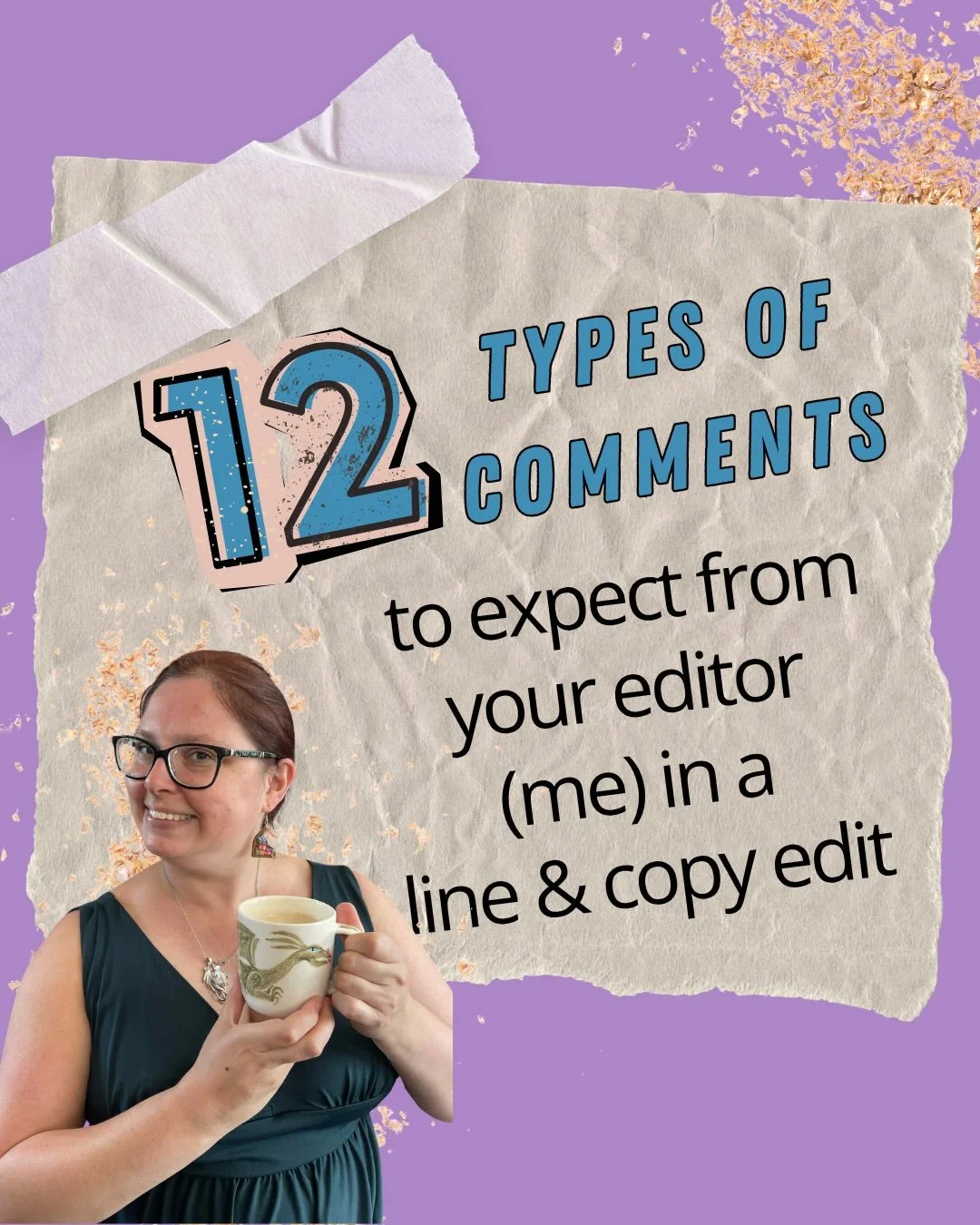 Hey writers!
You should always get a sample from an editor to see if you vibe before you hire them. 
This is a sample of the TYPES of comments you&rsquo;ll receive from me as your copy and line editor. 

DM me to chat your editing needs and to get a 