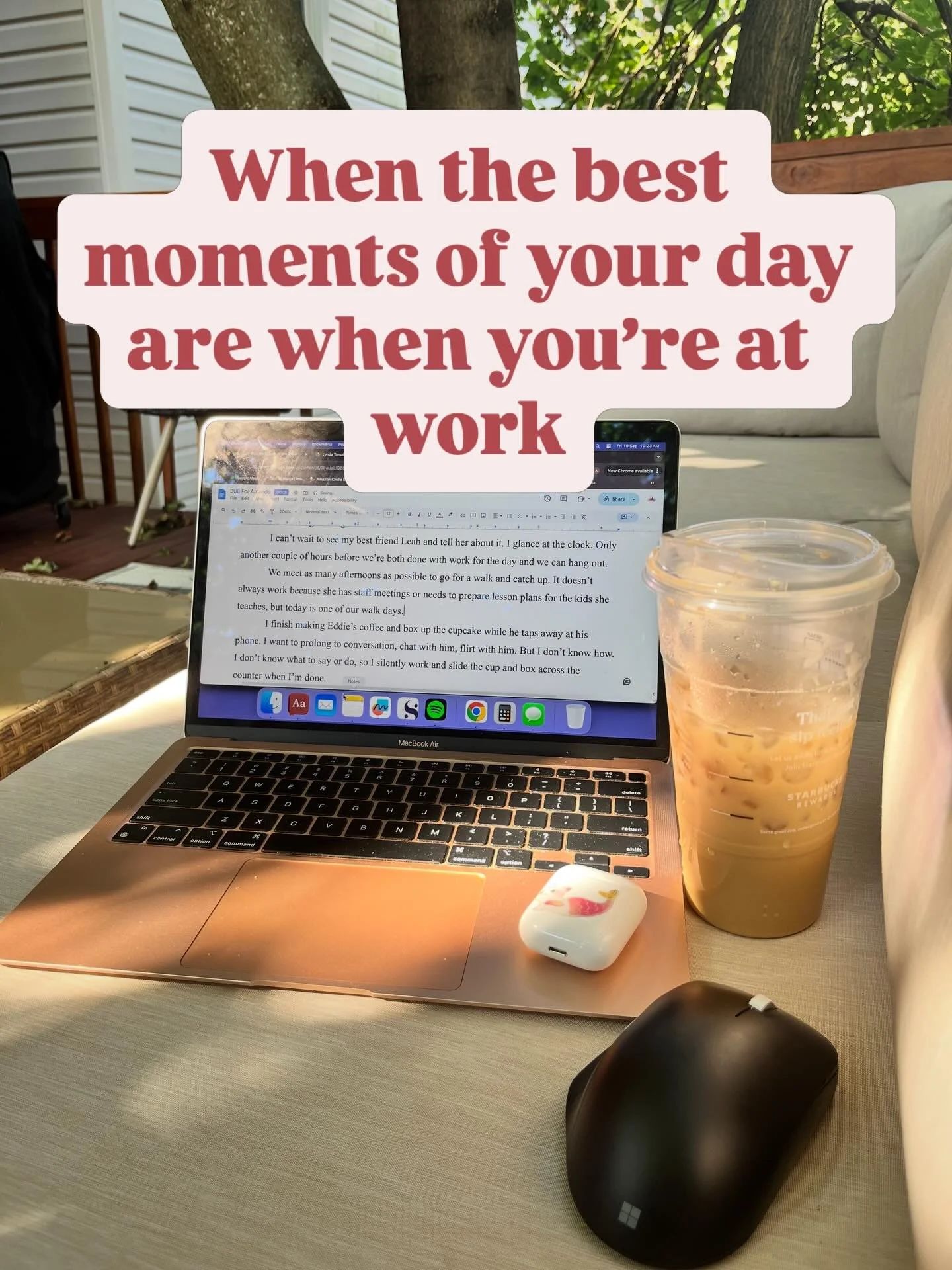 Editing is the best job I have ever had. 

I love being able to work from absolutely anywhere. 
I love having the privilege to help shape authors&rsquo; stories. 
I love helping writers become authors. 

I created A Dove Editing to help indie authors