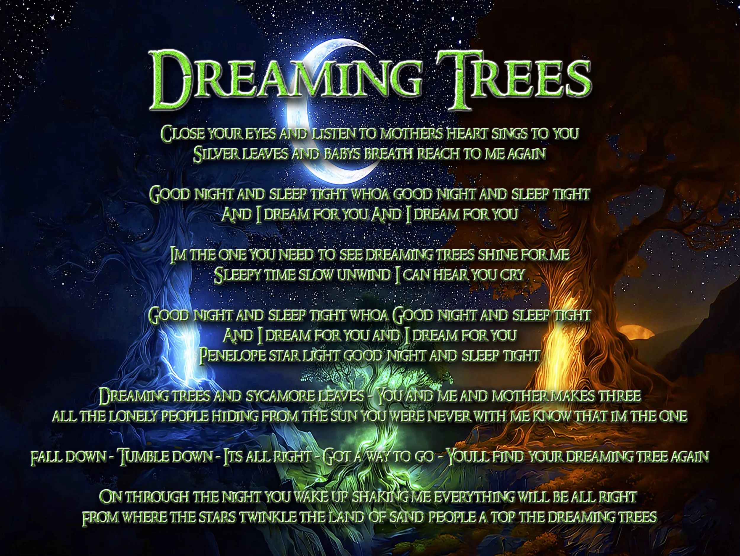 Dreaming Trees Booklet Page 3