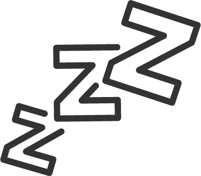 Grafik mit mehreren groß geschriebenen Z-Zeichen in Zickzack-Form auf schwarzem Hintergrund