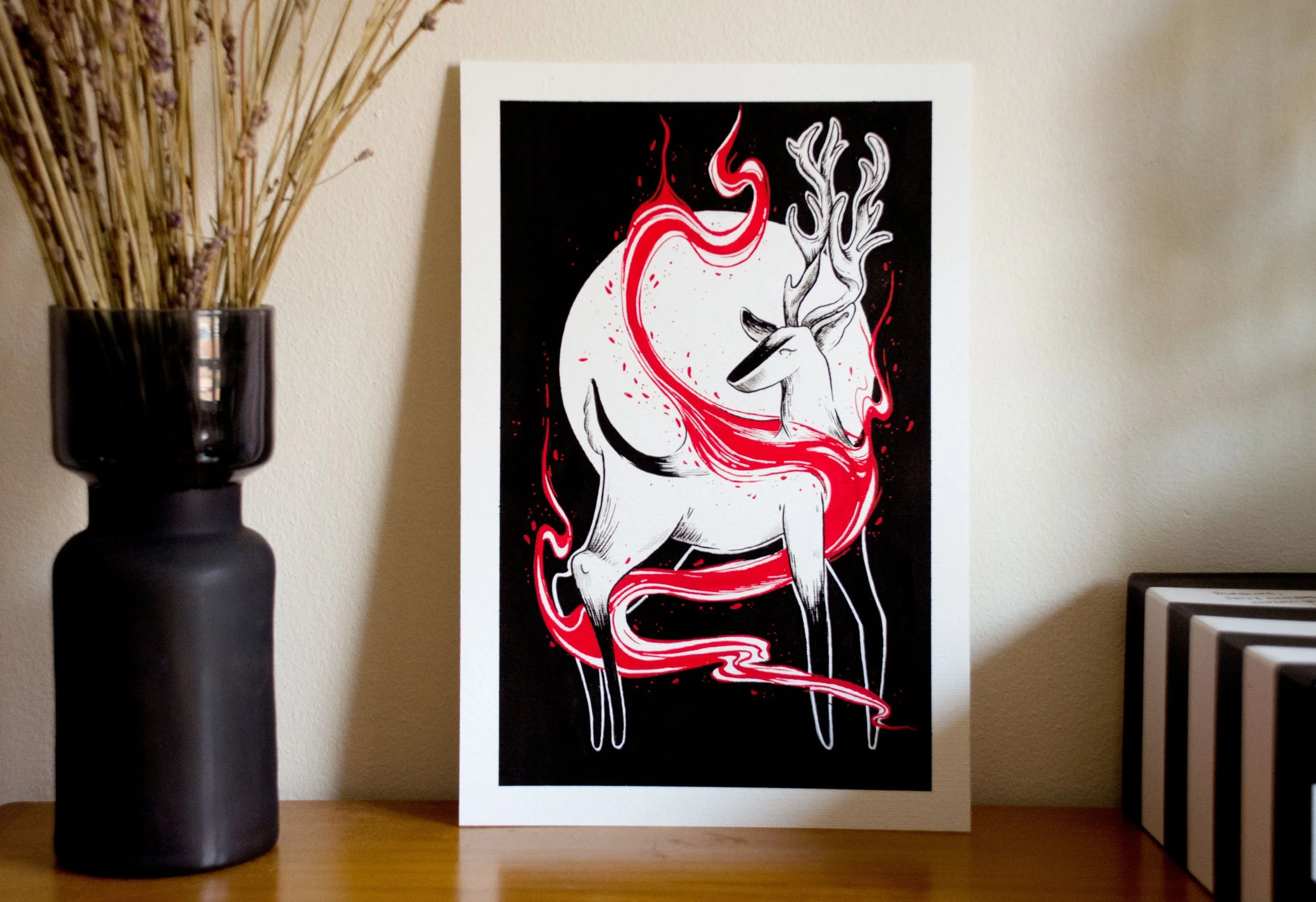 Change. Acrylic pen on paper. A4 size