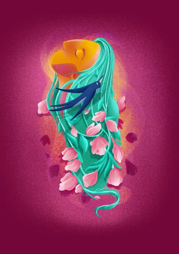 Spring. Digital art, A4 size