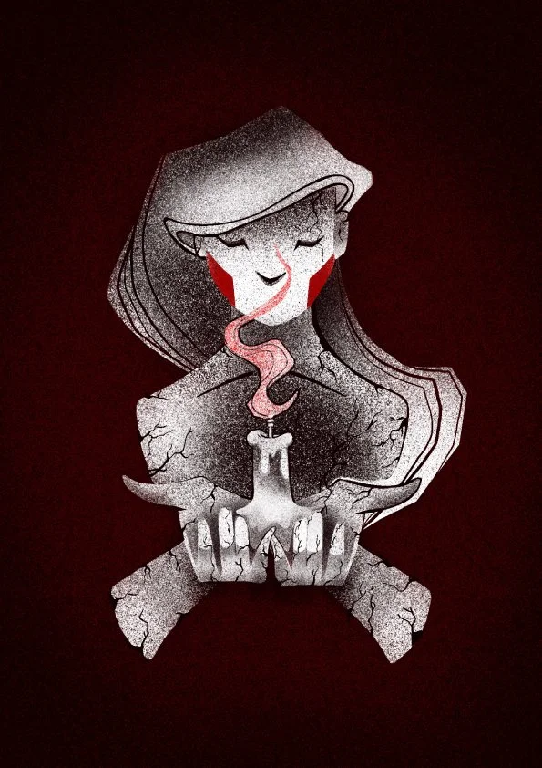 Stone. Digital art, A4 size