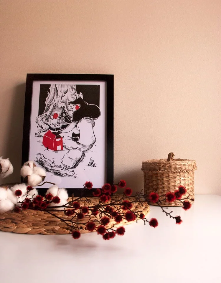 Home. Traditional art, scanned and printed.

A4 size