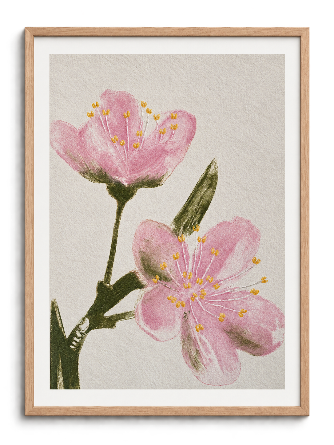 Kirsebærblomst. Teknik: Collografi.
Mål. 40x30 cm i ramme.
Pris: 1500 kr.