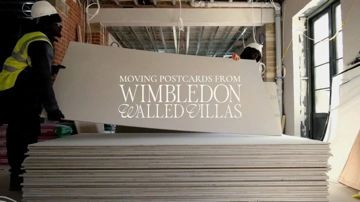 Postcards from the Wimbledon Walled Villas, six months from completion