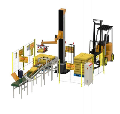 Column palletizing robot for bags