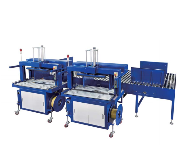 CORRUGATED BUNDLE SQUARING & STRAPPING SYSTEM YS-305RP+YS-LX500D