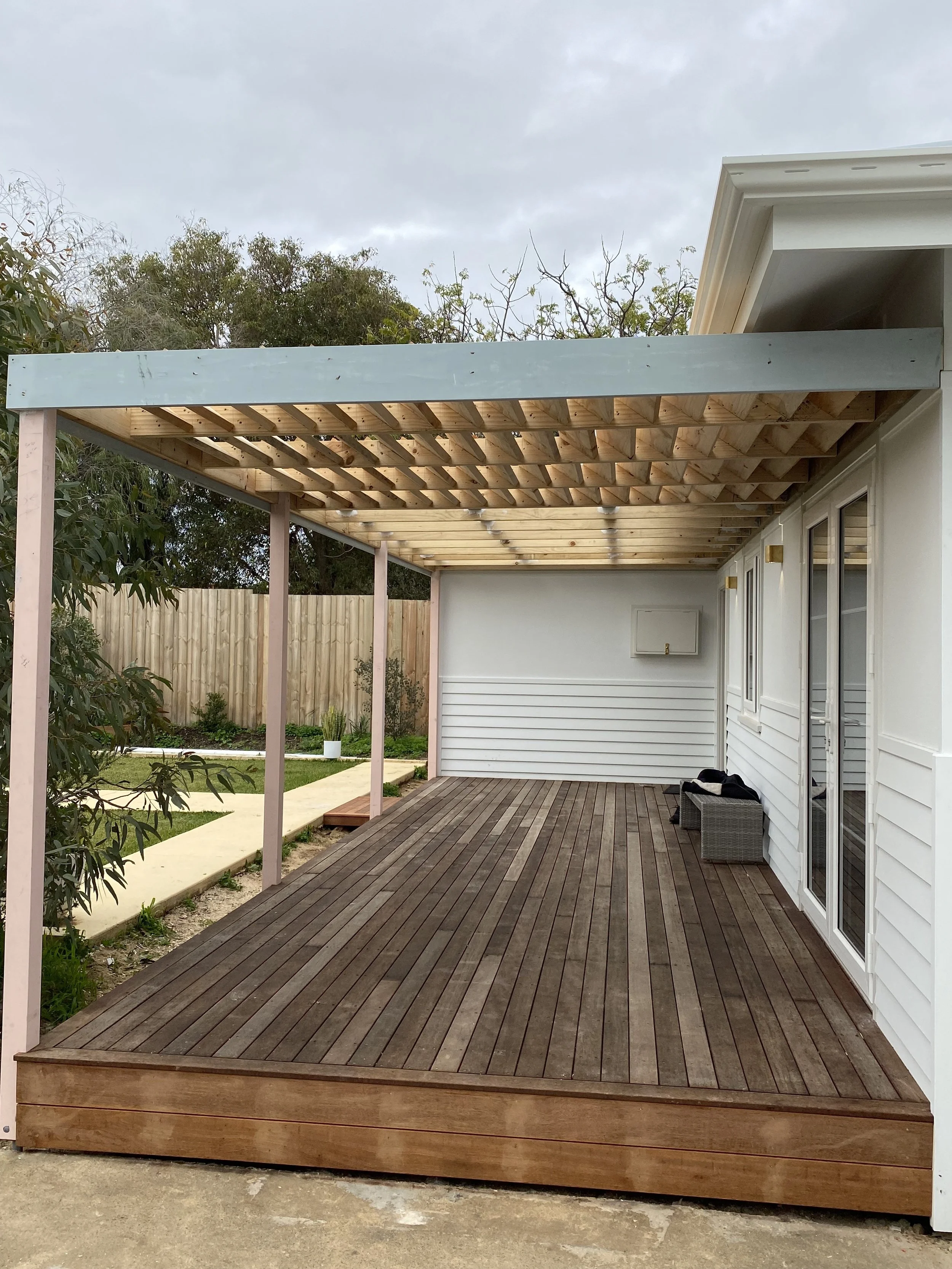 Timber pergola