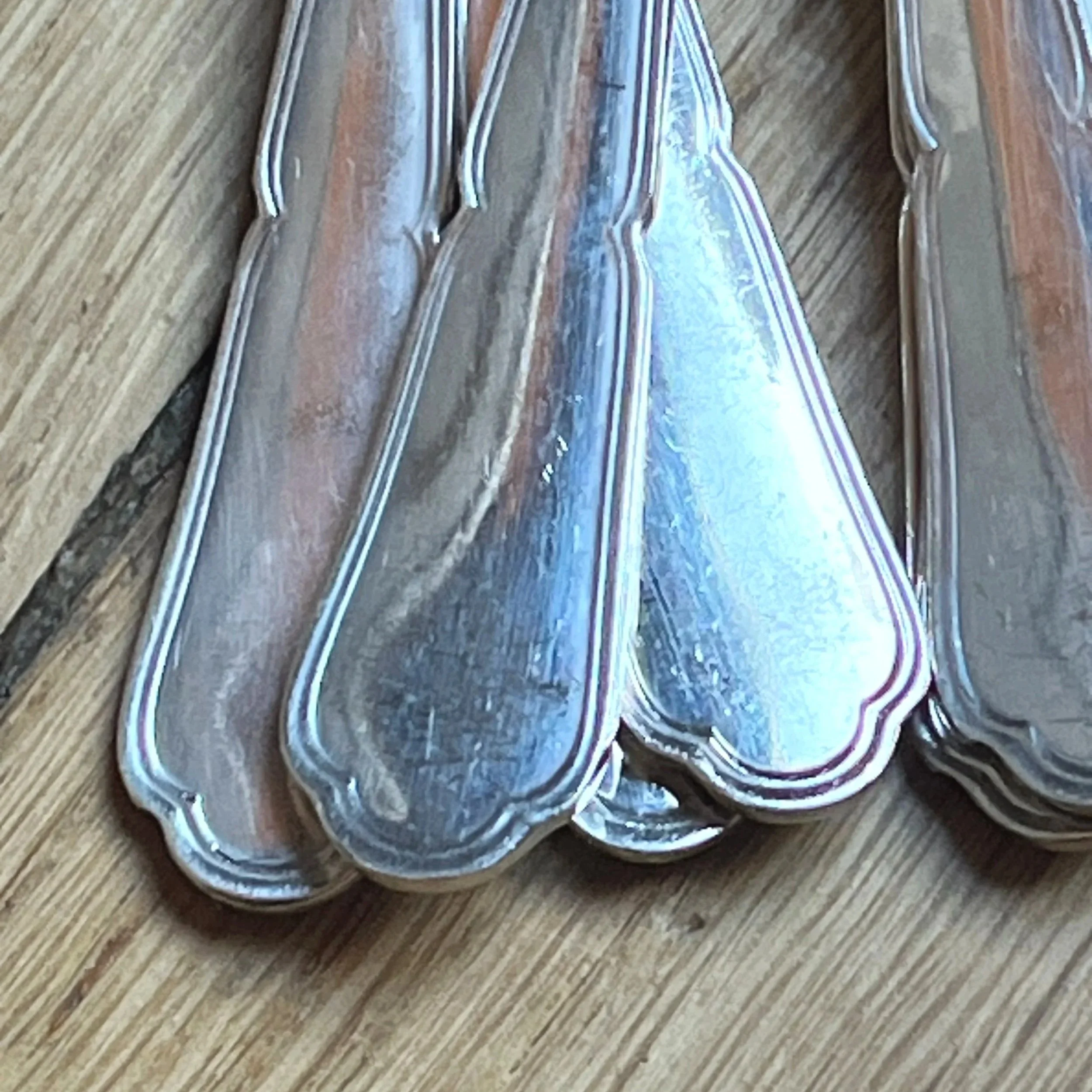 fourchettes à huitre en métal argenté