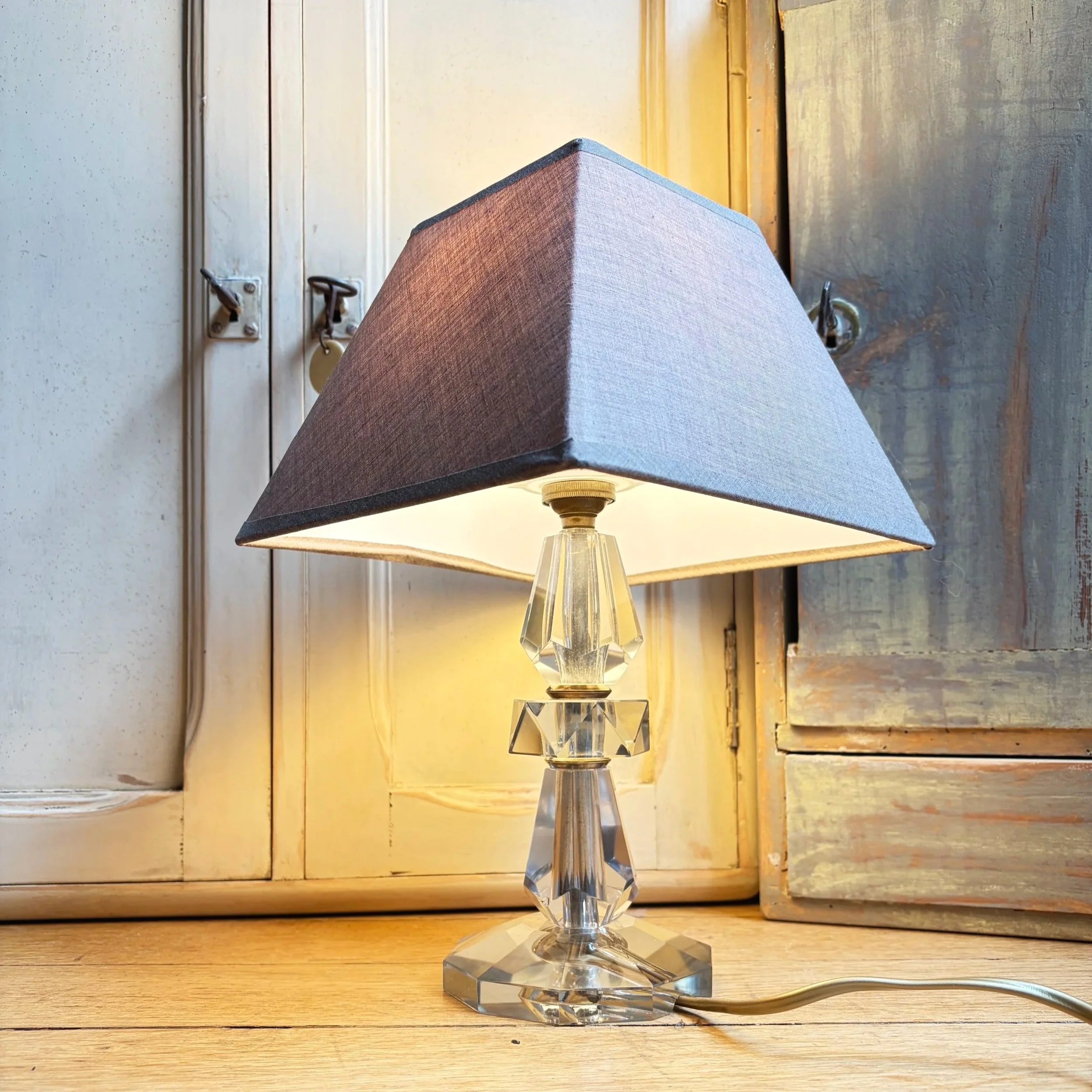 Lampe crisal taillé