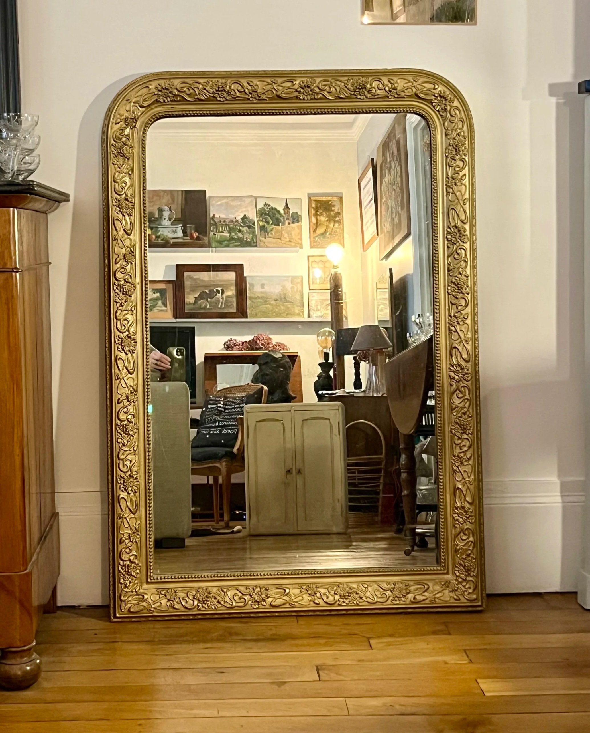 miroir de cheminée ancien