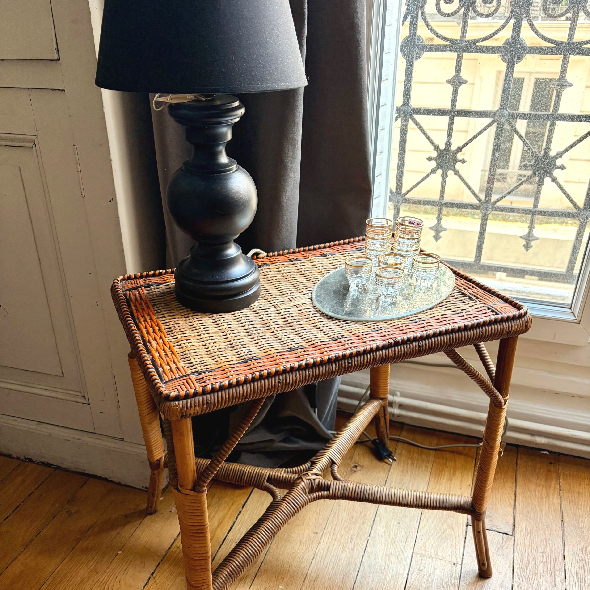 Table en rotin